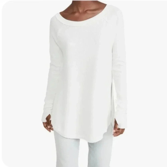 Free People Oversized Thermal Top / Small - Picture 1 of 5
